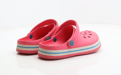 Preworn Girls Pink Synthetic Clog Casual UK 3 36