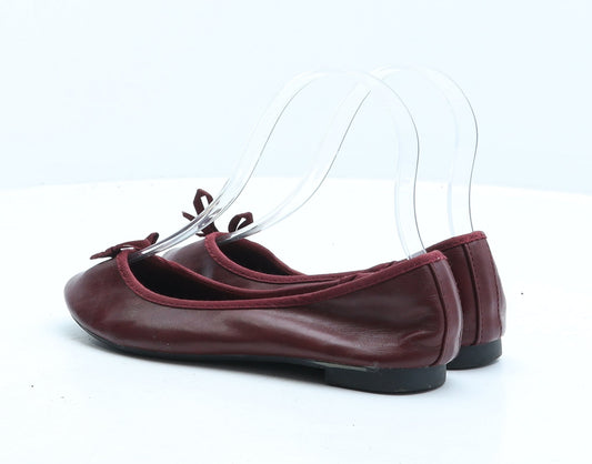 Primark Womens Red Synthetic Ballet Flat UK 3 36
