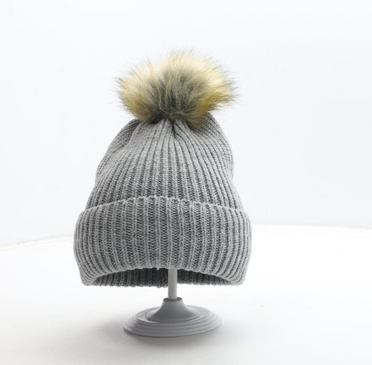 Primark Womens Grey Acrylic Beanie One Size