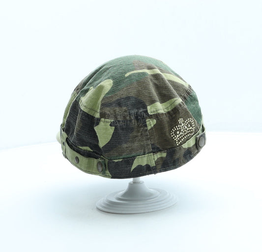 Preworn Girls Green Camouflage Fabric 5 Panel One Size