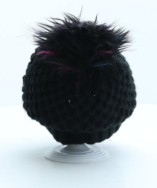 Primark Womens Black Acrylic Beanie One Size