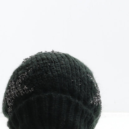 PepCo Girls Girls Black Acrylic Bobble Hat Size S - Star Detail