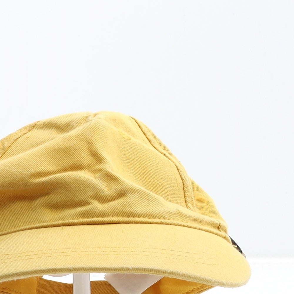 F&F Girls Yellow Cotton Baseball Cap Size Adjustable