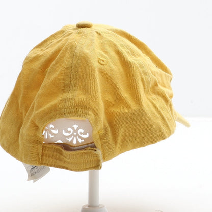 F&F Girls Yellow Cotton Baseball Cap Size Adjustable