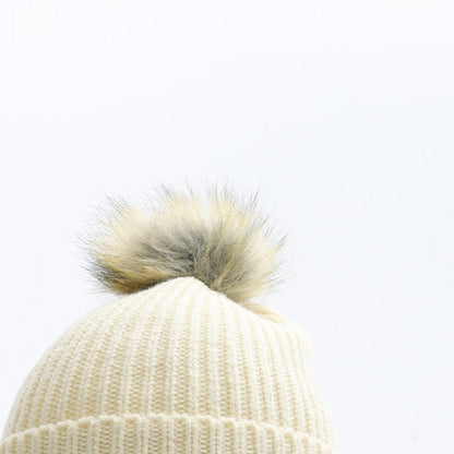 Primark Womens Ivory Polyester Bobble Hat One Size