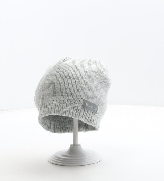 Primark Boys Grey Acrylic Beanie Size S - Brooklyn