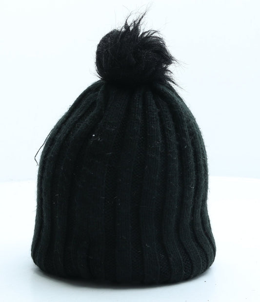 Primark Womens Black Acrylic Bobble Hat One Size