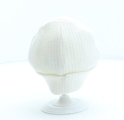 F&F Girls Ivory Acrylic Beanie One Size - Unicorn
