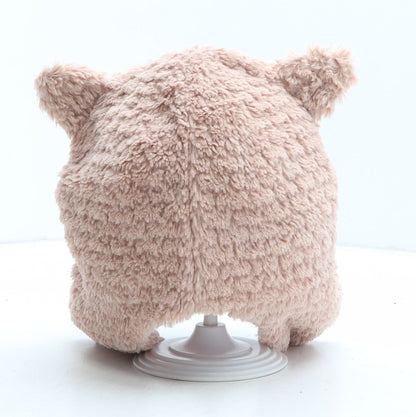 Preworn Girls Pink Polyester Trapper Hat One Size - Owl/flowers