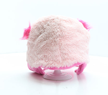 Preworn Girls Pink Polyester Bonnet One Size - Cat
