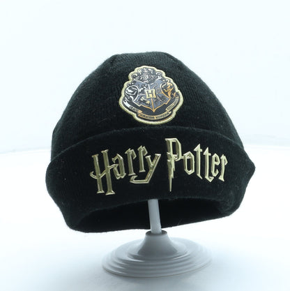F&F Girls Black Acrylic Beanie One Size - Harry Potter