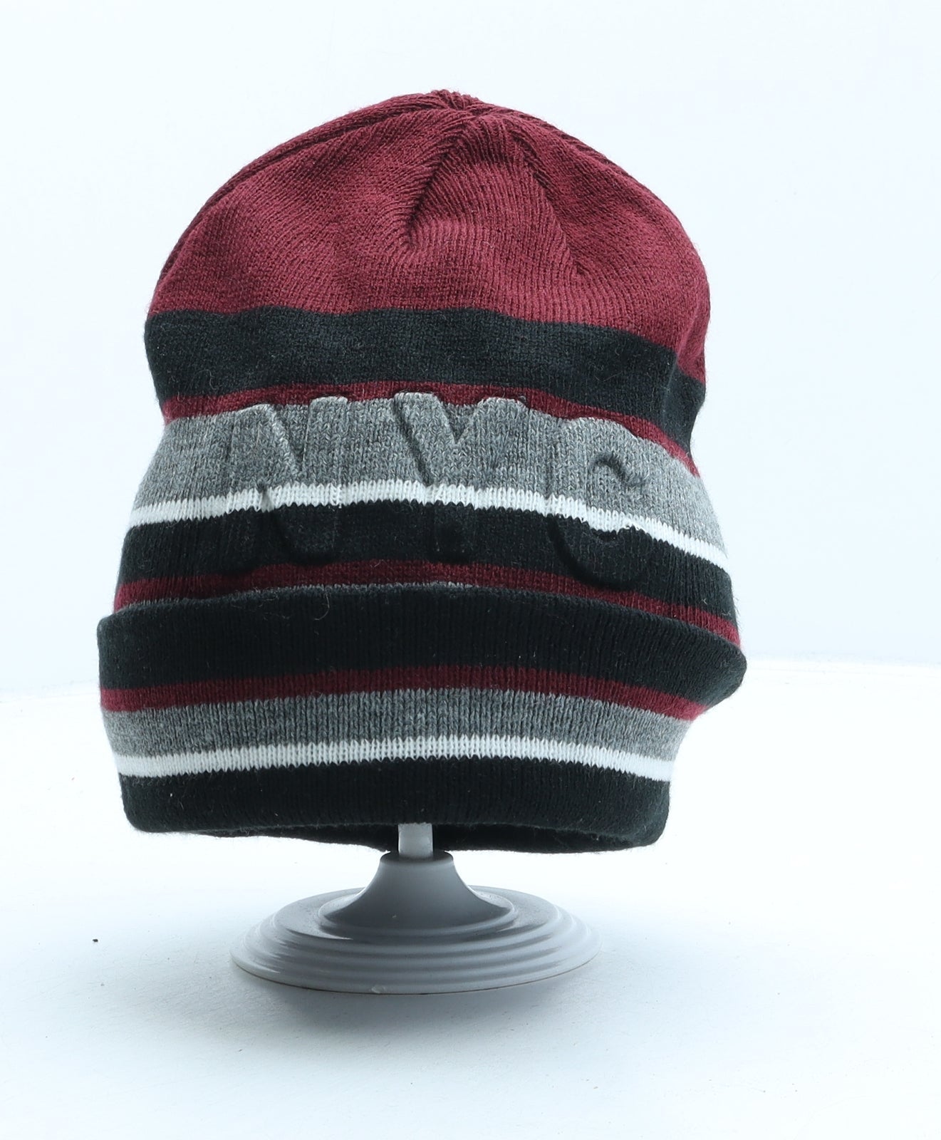George Boys Multicoloured Striped Acrylic Beanie One Size - NYC