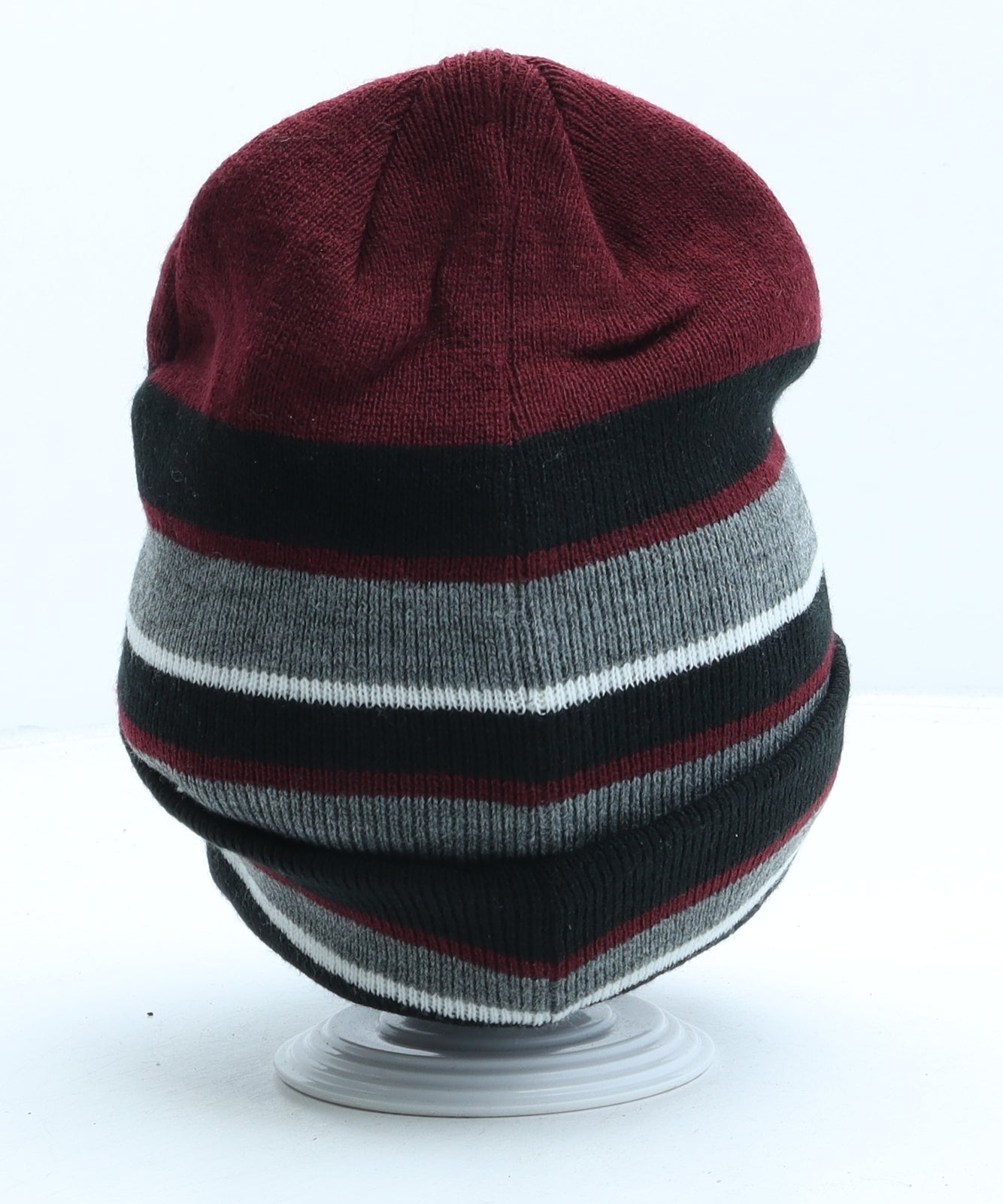 George Boys Multicoloured Striped Acrylic Beanie One Size - NYC