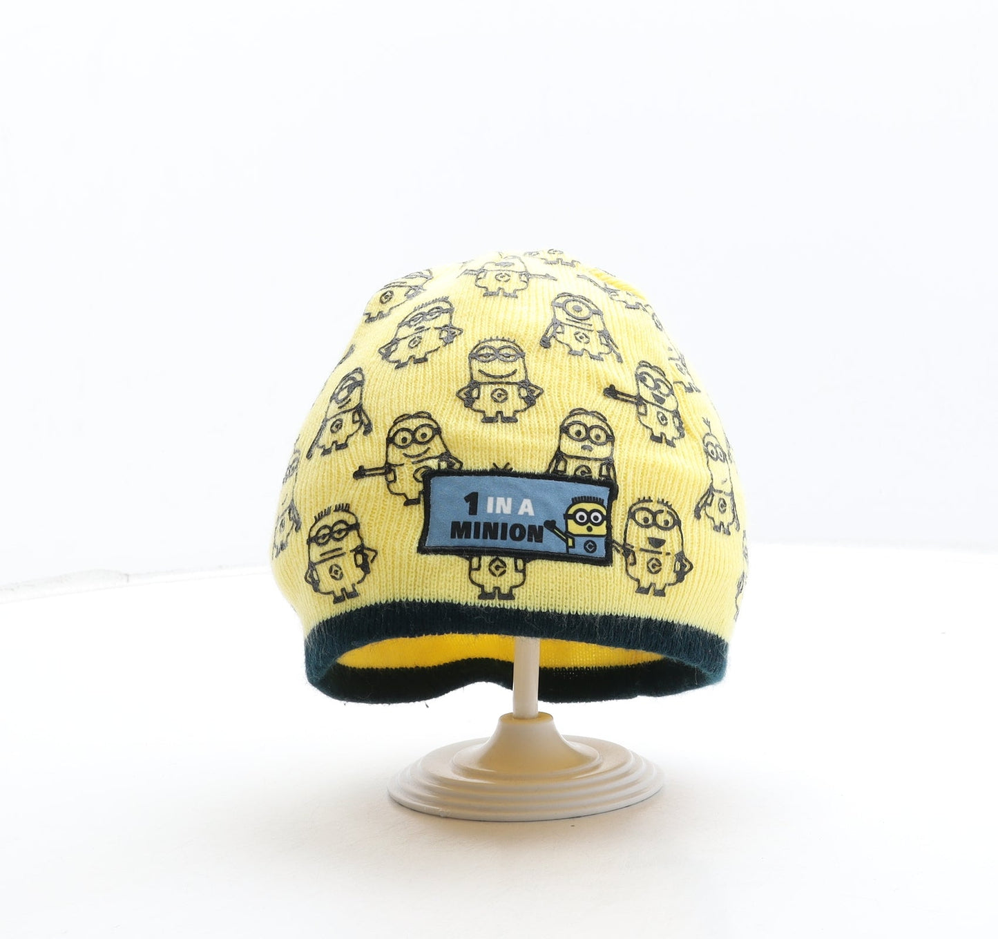 George Boys Yellow Acrylic Beanie Size S - Despicable Me 1 in a Minion