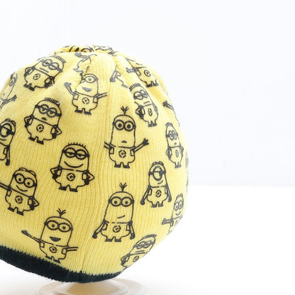 George Boys Yellow Acrylic Beanie Size S - Despicable Me 1 in a Minion