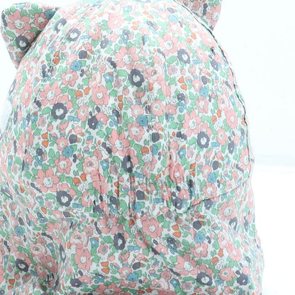 George Girls Multicoloured Floral Cotton Peaked Cap One Size - Cat