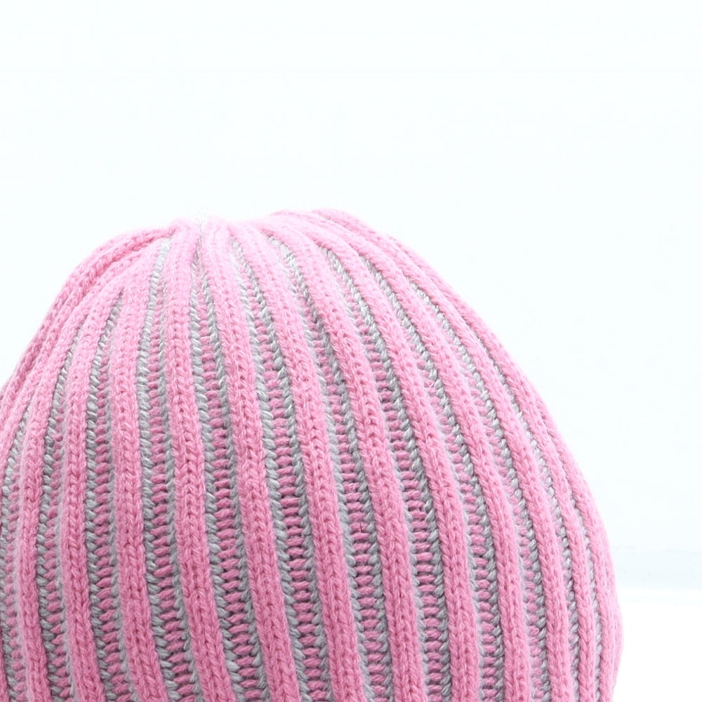 Atmosphere Womens Pink Acrylic Beanie One Size