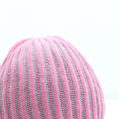 Atmosphere Womens Pink Acrylic Beanie One Size