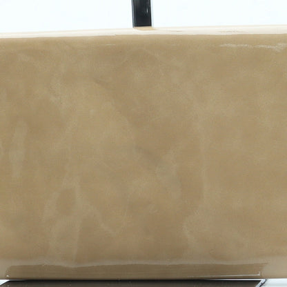 Preworn Womens Brown Leather Clutch Size Small