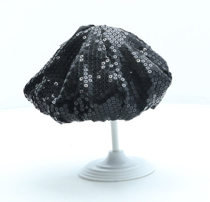 George Girls Black Acrylic Beret One Size
