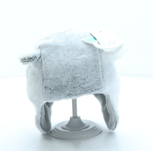 F&F Girls Grey Polyester Bonnet One Size - Bear ears