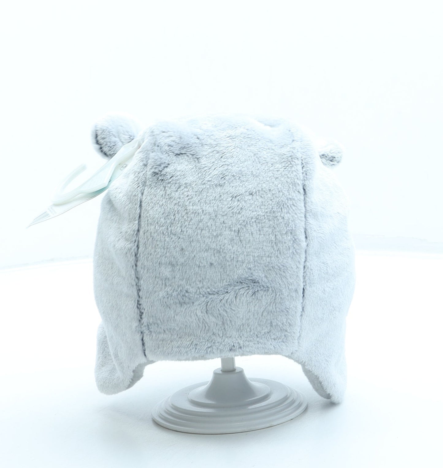 F&F Girls Grey Polyester Bonnet One Size - Bear ears