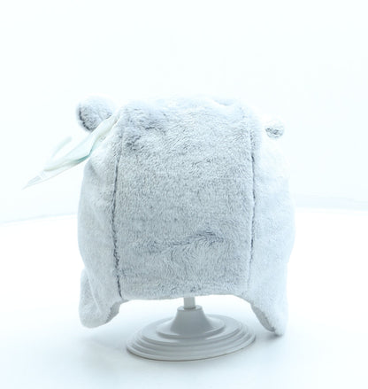F&F Girls Grey Polyester Bonnet One Size - Bear ears