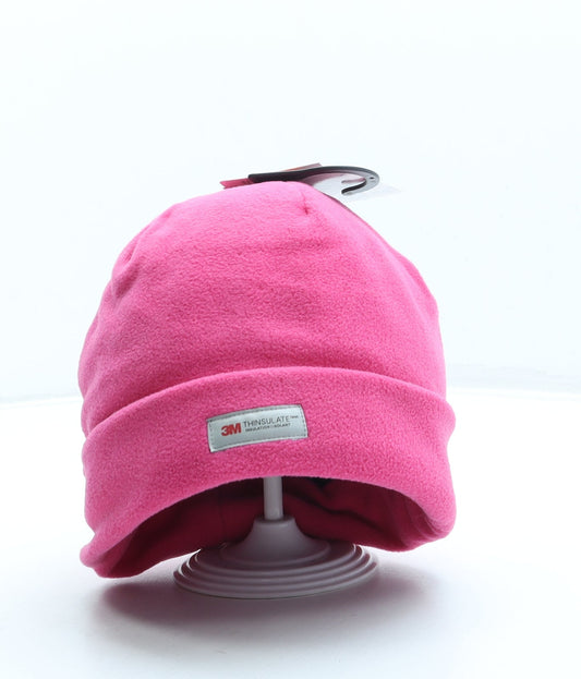 Nutmeg Girls Pink Polyester Beanie One Size
