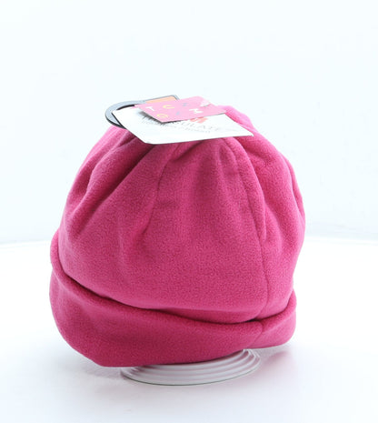Nutmeg Girls Pink Polyester Beanie One Size