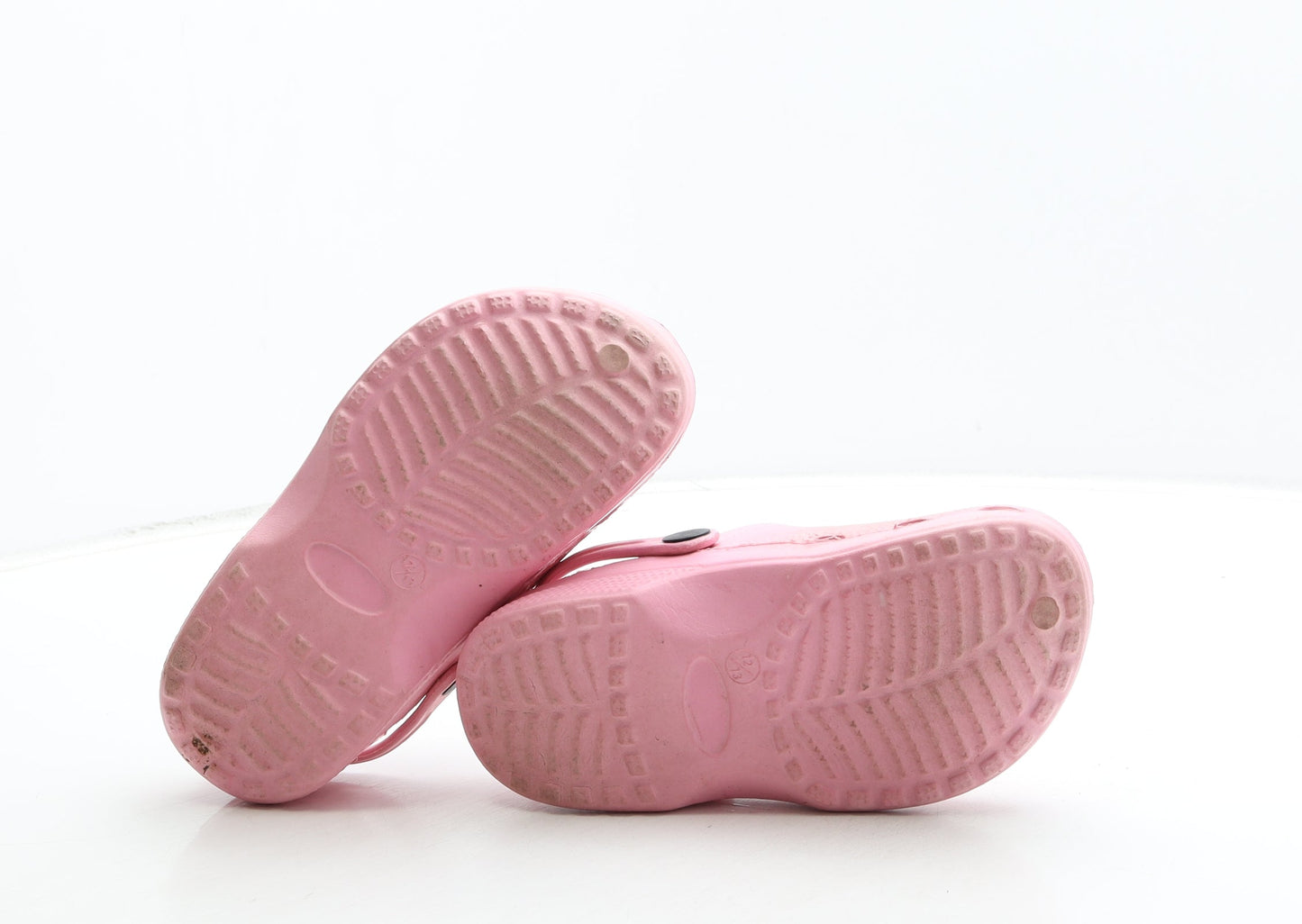 Preworn Girls Pink Rubber Clog Casual UK 12