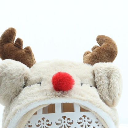 Primark Girls Beige Polyester Bonnet One Size - Reindeer