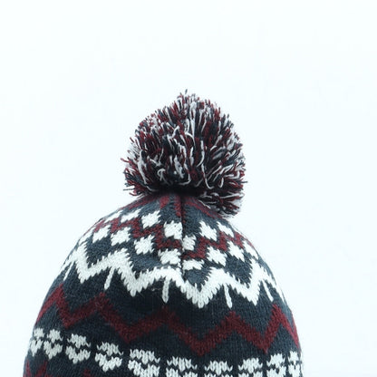Primark Boys Blue Fair Isle Acrylic Bonnet Size S