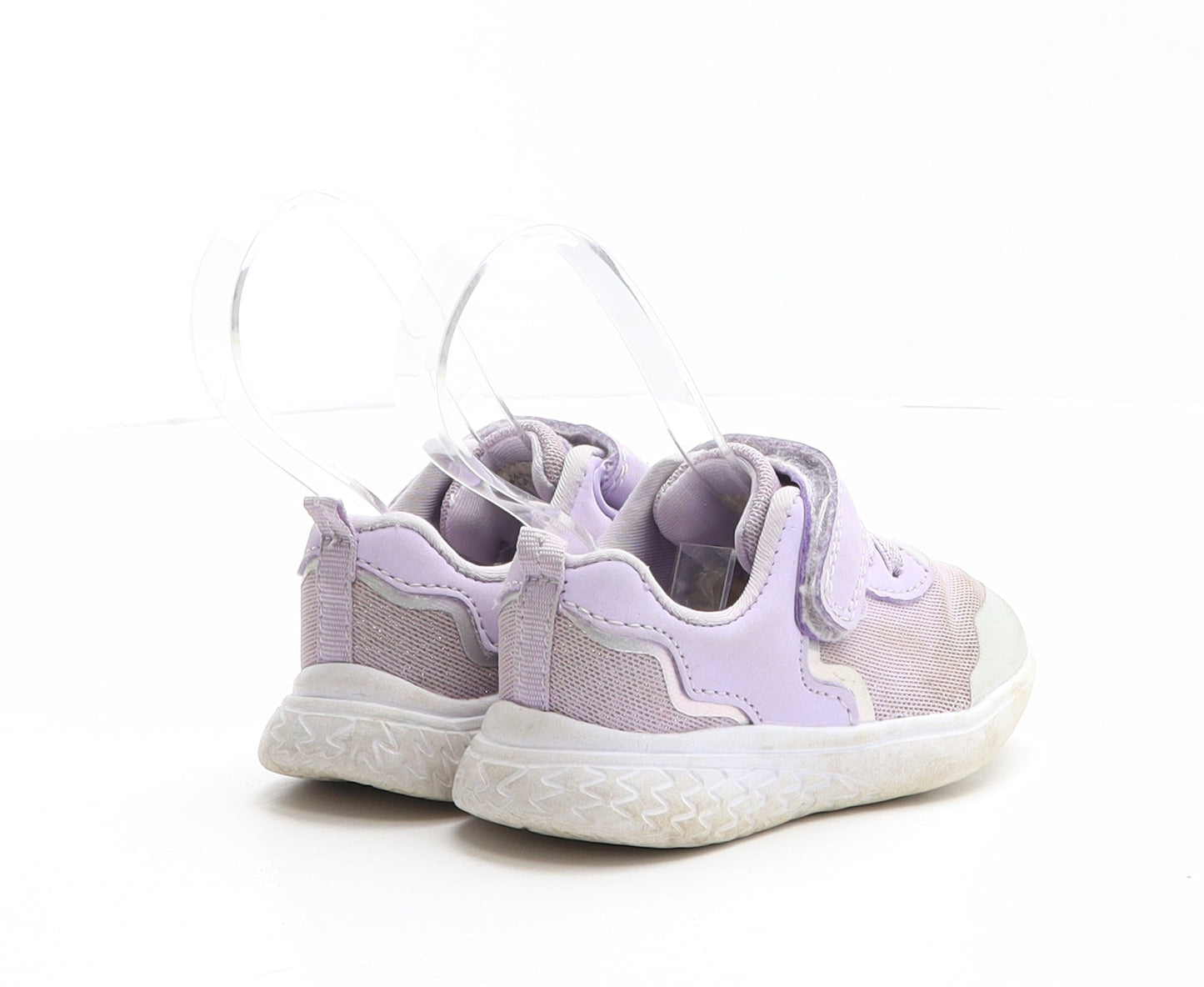 George Girls Purple Synthetic Trainer UK 5 22