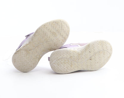 George Girls Purple Synthetic Trainer UK 5 22