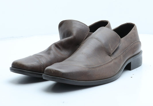 George Mens Brown Synthetic Monk Dress UK 9