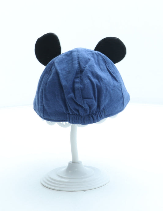 George Boys Blue 100% Cotton Baseball Cap Size S - Mickey Mouse Ears