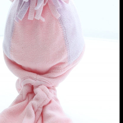 Primark Girls Pink Polyester Bonnet One Size - Baby Pom Pom