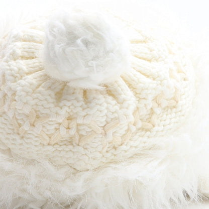 Preworn Girls Ivory Acrylic Bonnet One Size