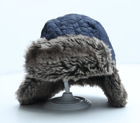 F&F Boys Blue Polyester Trapper Hat One Size
