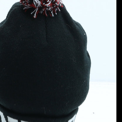 Primark Girls Black Acrylic Bobble Hat Size M - Gryffindor