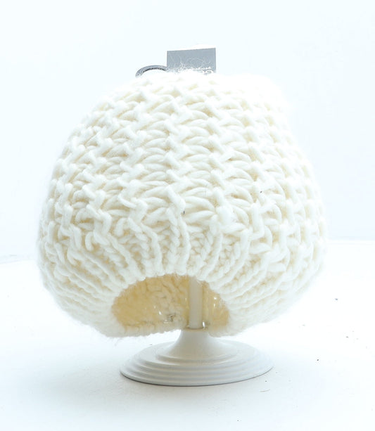 George Womens Beige Acrylic Beanie One Size