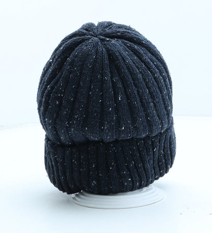 George Womens Blue Polyester Beanie One Size