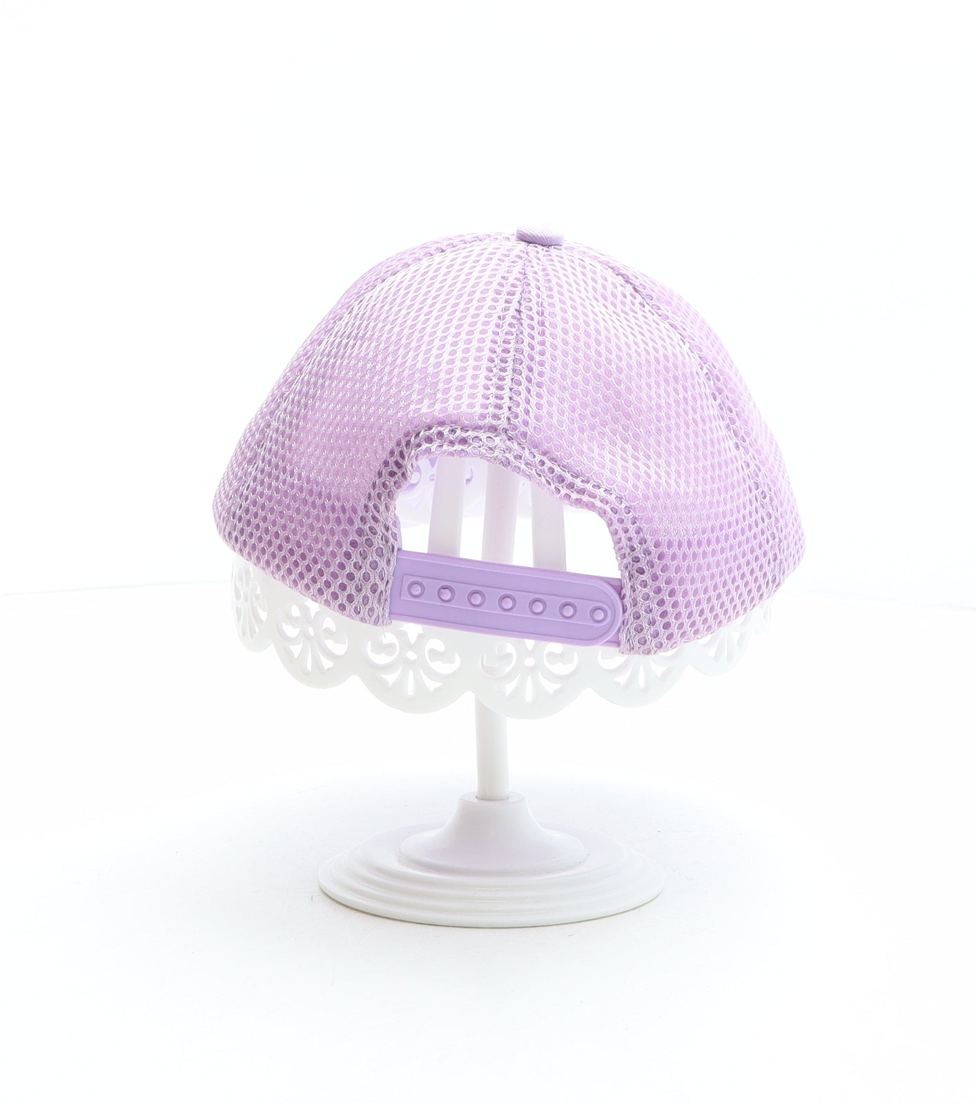 PEP&CO Girls Purple Cotton Trucker Hat One Size - Squad, Reversible sequins, Holographic