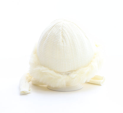 Preworn Girls Ivory Acrylic Cloche Size L
