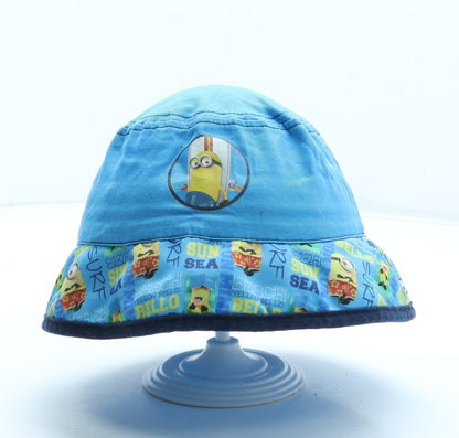 F&F Boys Blue Geometric Cotton Bucket Hat Size S - Minions