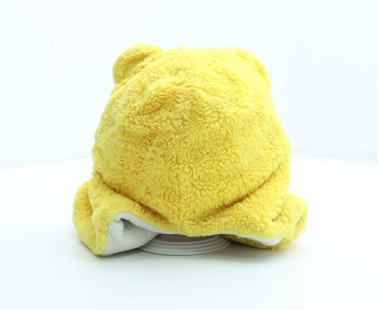 George Womens Yellow Polyester Bonnet One Size - Pudsey Bear Children in Need