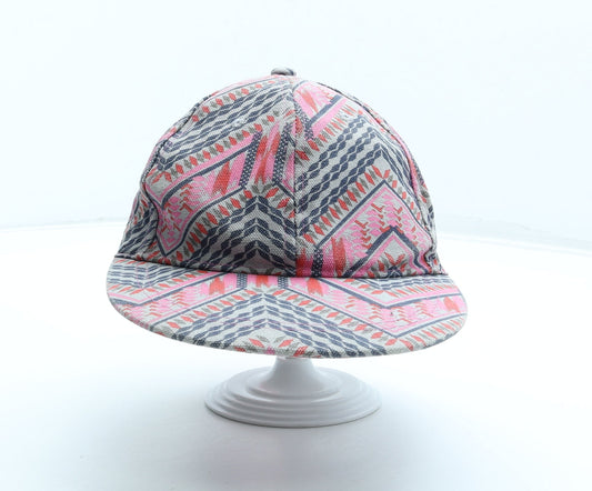 Preworn Girls Multicoloured Geometric Cotton Snapback Size Adjustable