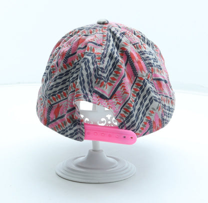 Preworn Girls Multicoloured Geometric Cotton Snapback Size Adjustable
