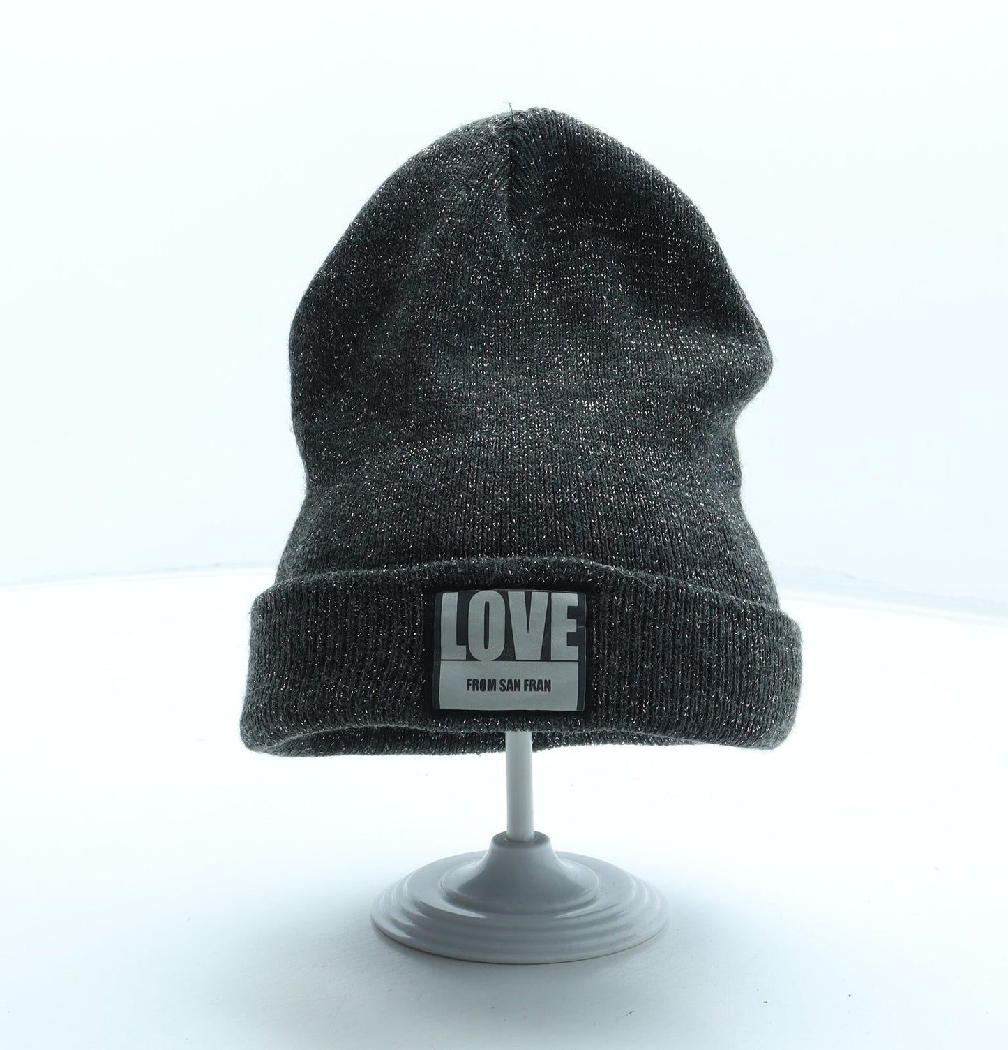 Preworn Girls Grey Acrylic Beanie One Size - Love San Fran