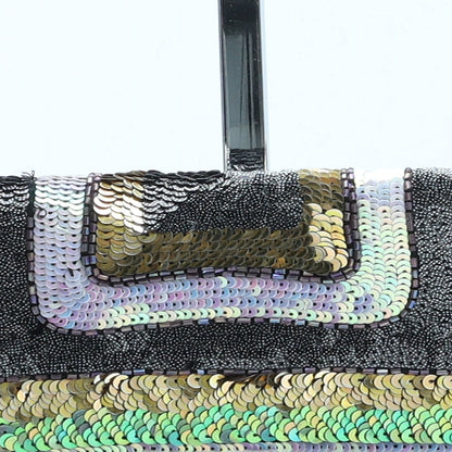 French Connection Womens Multicoloured Polyester Clutch Size Small